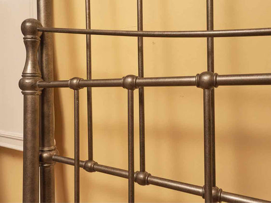 Metal Queen Bed Includes Metal Siderails & Metal Slats