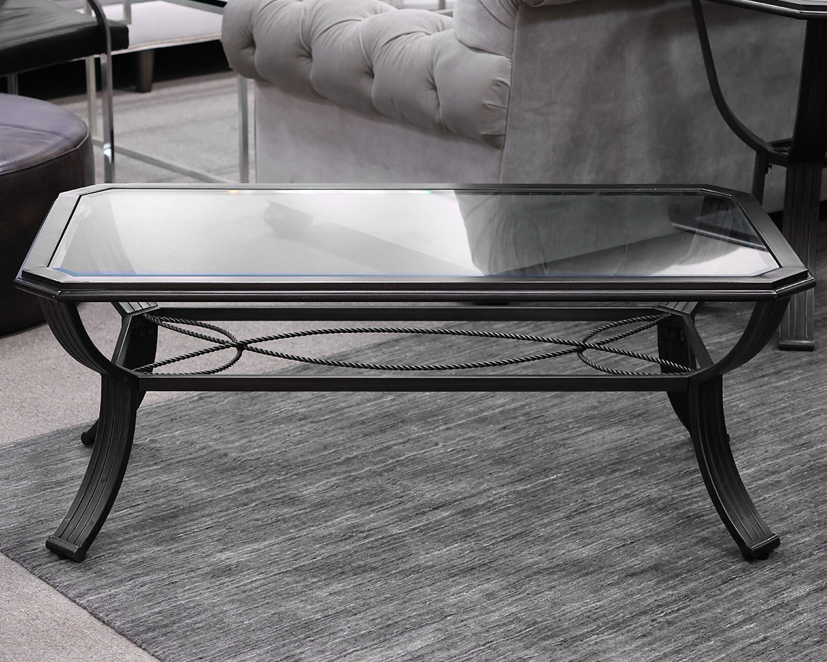 Coffee Table Charcoal and Glass