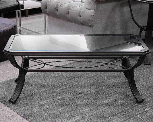 Coffee Table Charcoal and Glass
