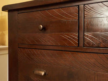 Amish 6 Drawer Ash In Espresso Finish Chest