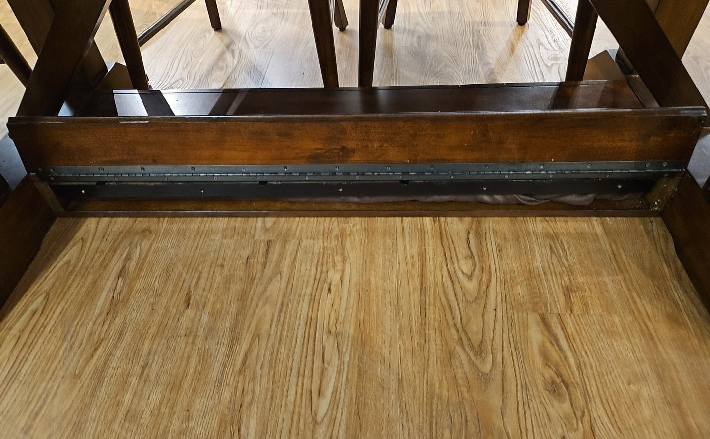 Cherry Dining Set with 5 Chairs