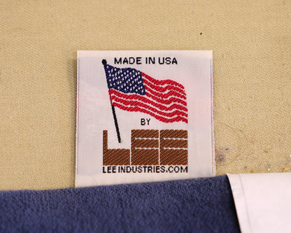 Custom Lee Industry Blue Sofa