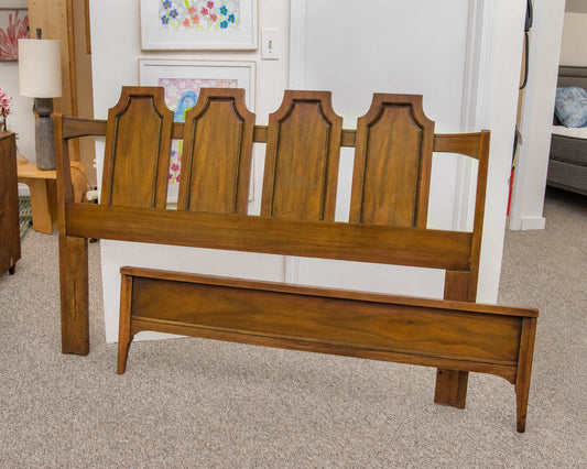 Kent Coffey Mid-Century Modern Walnut Full Bed