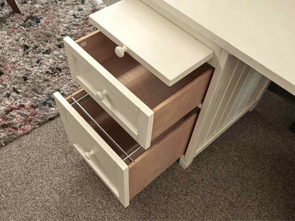 Pottery Barn Off White W/ Hutch Top