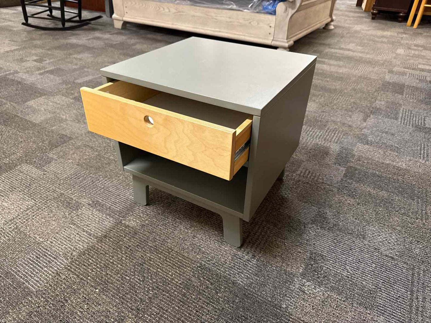 Oeuf 'Sparrow' Gray & Birch Nightstand