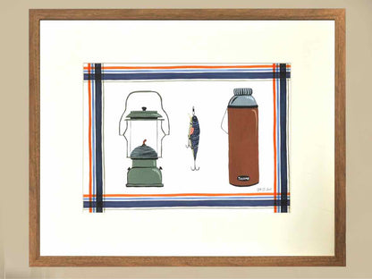 Framed Giclee 'Catch of the Day III'