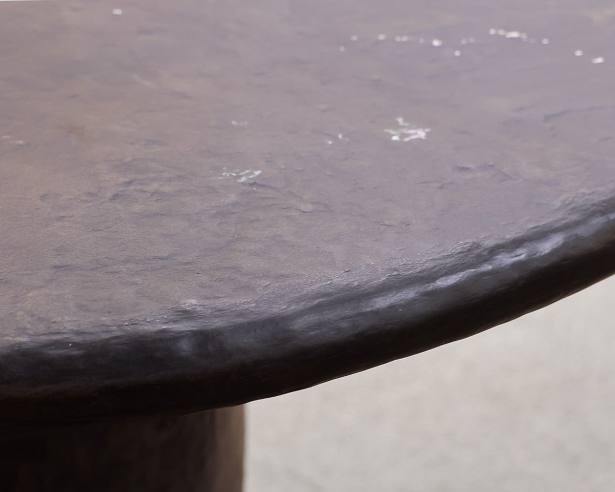Round Faux Stone Dining Table