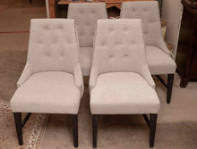 Set of 4  Emerald Home Dining Chairs in Grey & Black Fleck Upholstery