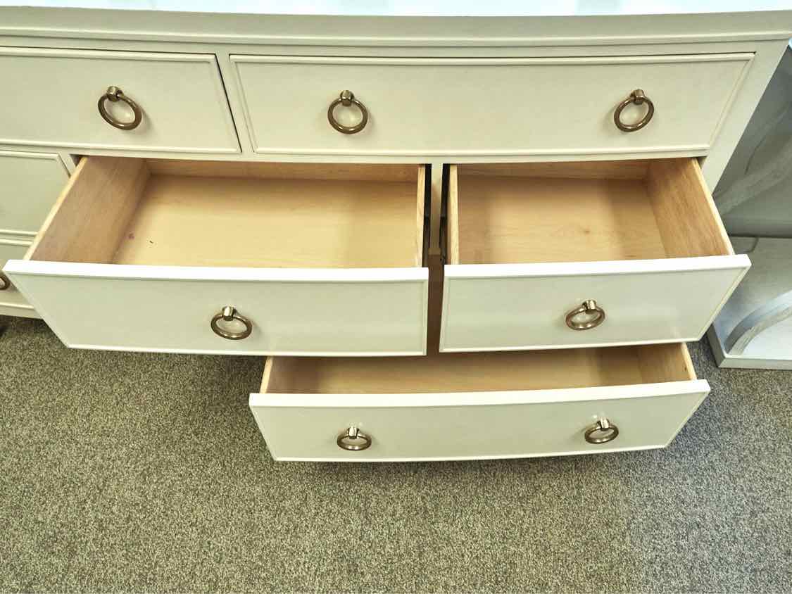 Bernhardt Ivory Nine Drawer Dresser