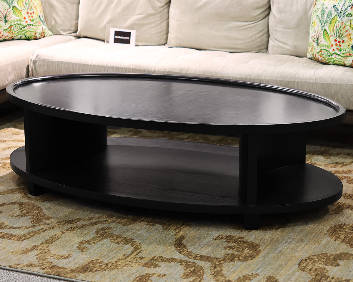 Black Oval Coffee Table