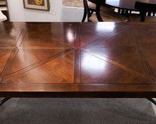 Lorts Parquet Dining Table on Iron Base