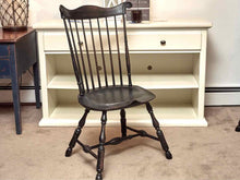 Set of 4  Alex Pifer "The Seraph' Black Crackle Comb Back Dining Chairs