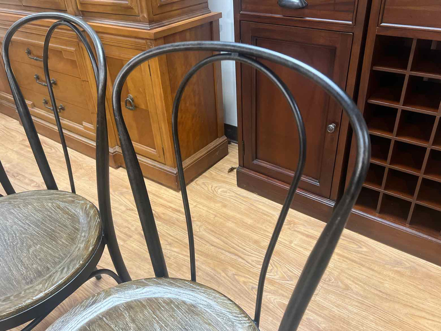 Set of 5 Industrial Arhaus Dining Chairs