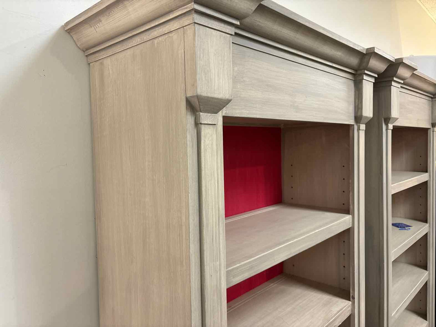 Painted Grey 4-Shelf Bookcase
