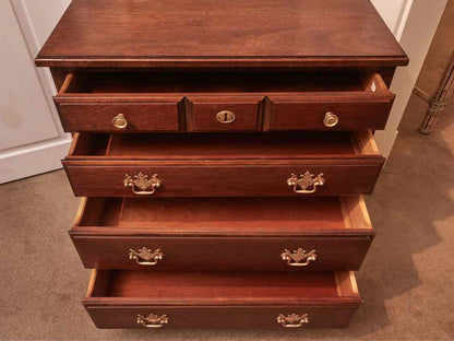 Permacraft Cherry 4 Drawer Brass Handles  Chest