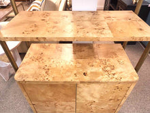 Crate & Barrel 'Mota' Burl Wood Bookcase