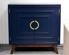 Navy Blue Two-Door Console
