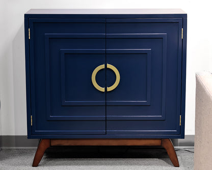 Navy Blue Two-Door Console