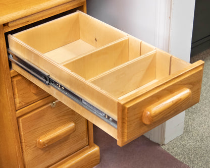 Golden Oak Roll-Top Desk