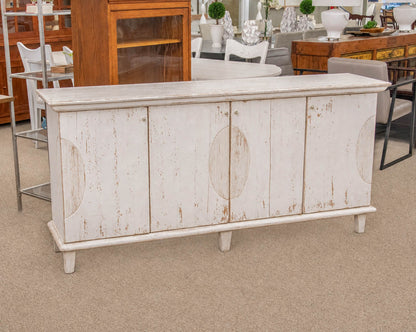 Sarreid 4 Drawer Whitewash Sideboard