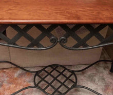 West Barnstable  Maple Top Iron Base Console