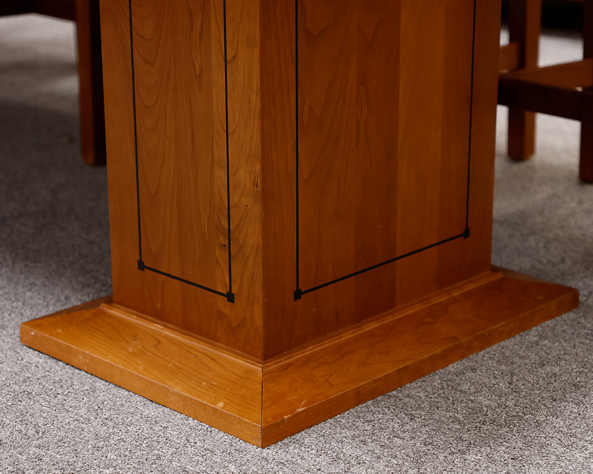 Stickley Oak Mission Style Table & 12 Chair Set