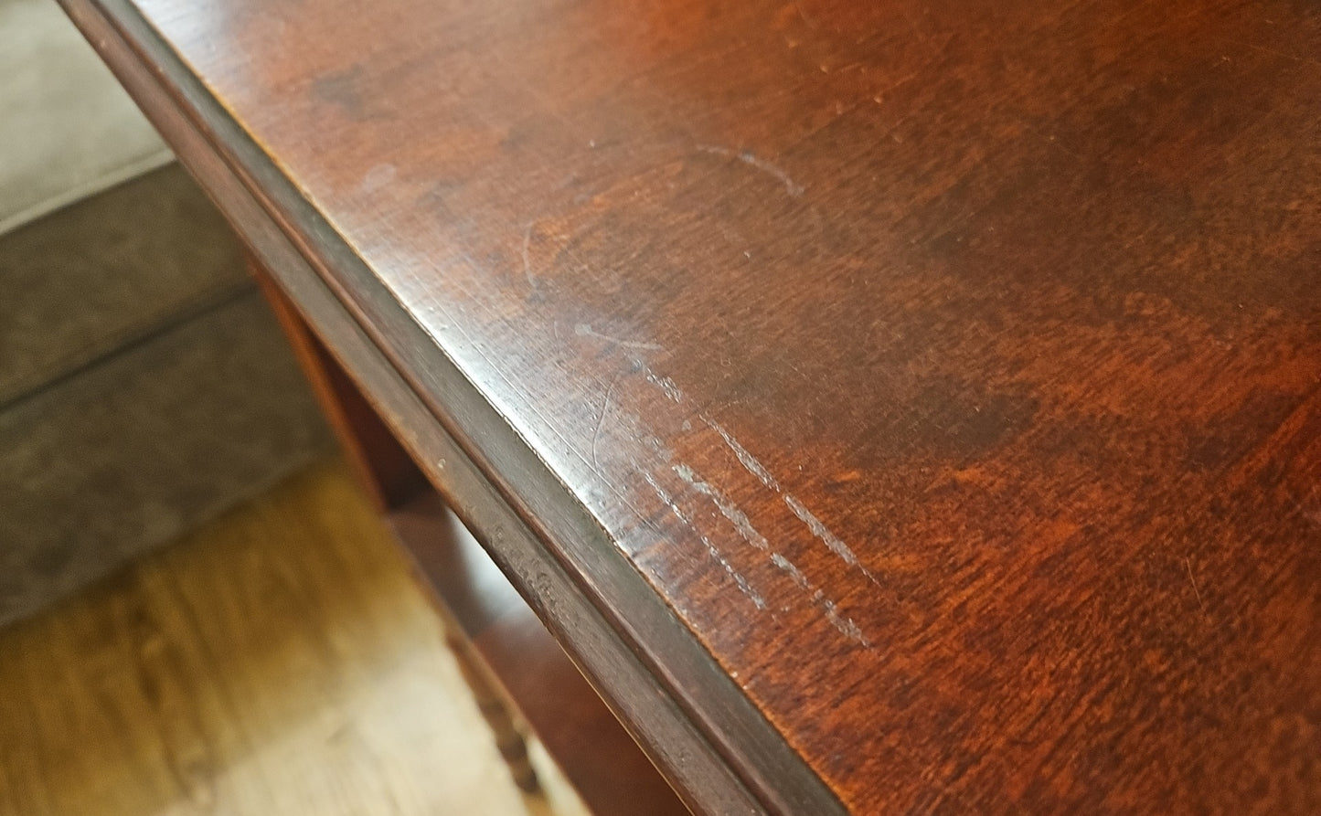 Side Table with Gallery Shelf
