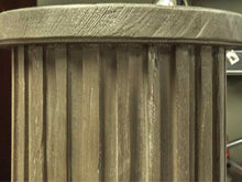 RH Greek Athens Pedestal in Oak with Grey Finish