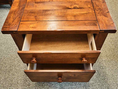 Pair of Vaughan Bassett Cherry Nightstands