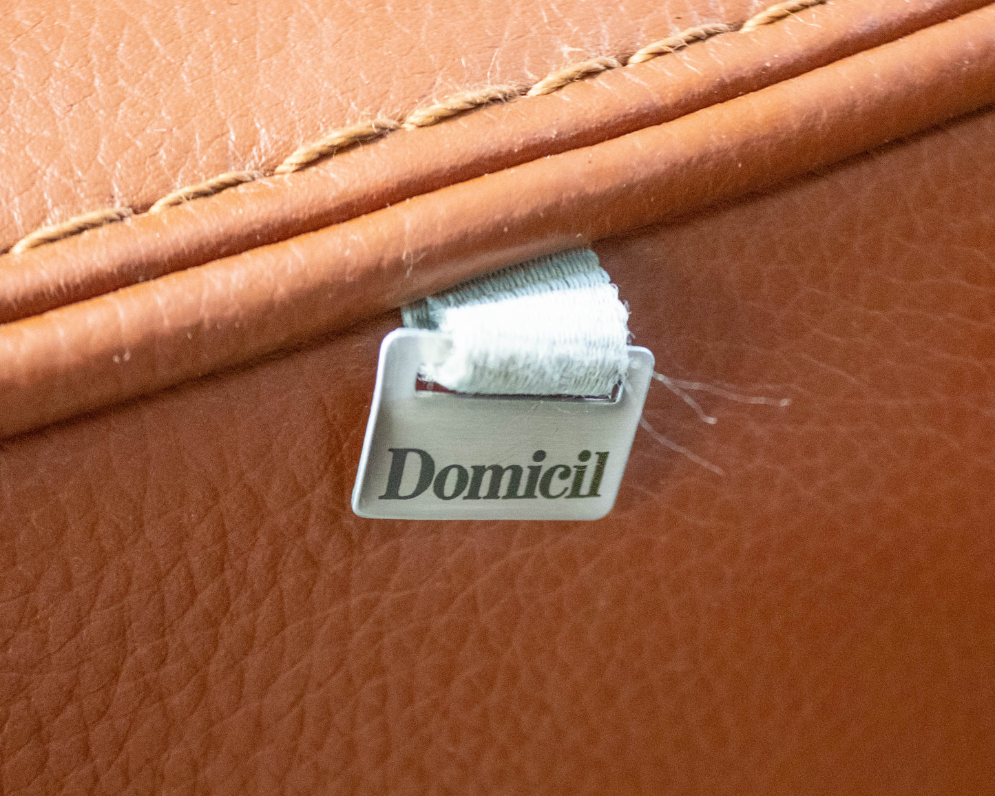 Domicili  Bonded Cognac leather Recling Sofa