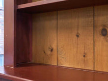 Country Root Cellar Red Finish Open  Hutch