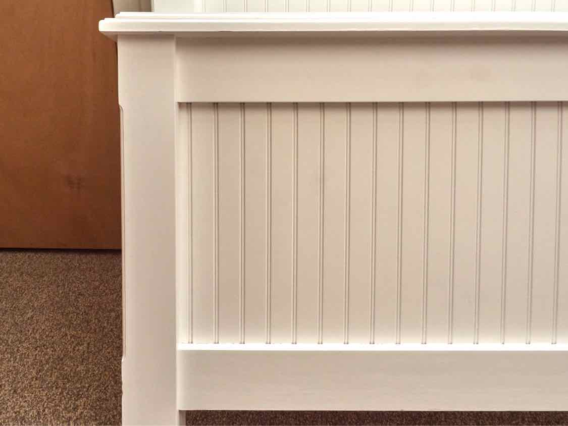 Pair of White Beadbaord Maine Woods Twin Beds