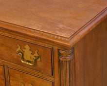 Thomasville Lowboy with Carved Shell in Light Finish Mahogany