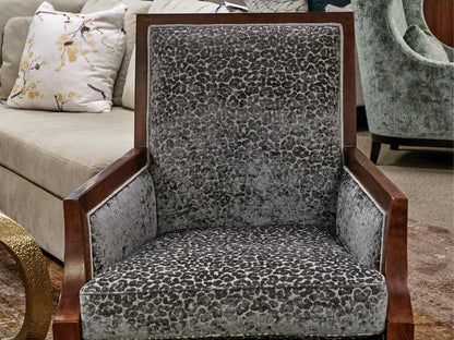 Pair of Custom Sam Moore Wooden Framed Arm Chairs