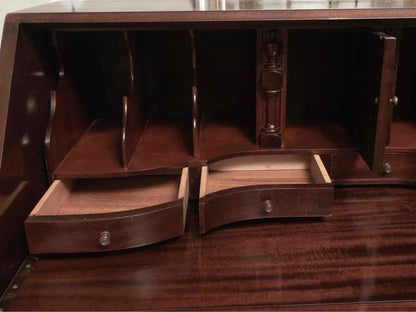 Maddox Mahogany Governor Winthrop  Drop Front 4 Drawer  Secretary Desk