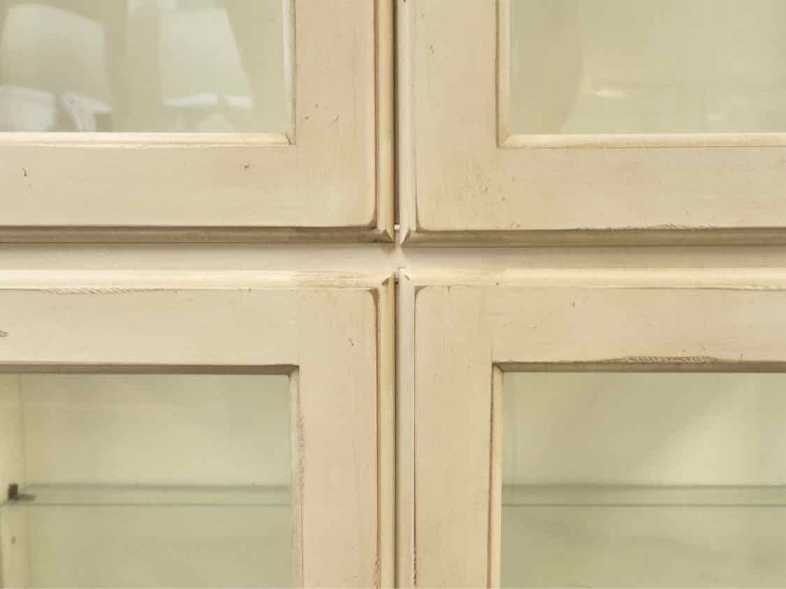 Ethan Allen 'Swedish Home' Cream Four Door Display Cabinet