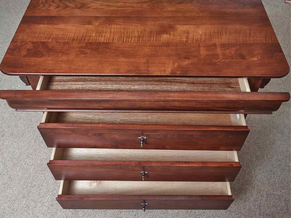 Nichols & Stone Cherry  Louis Phillip Style 4 Drawer Nightstand