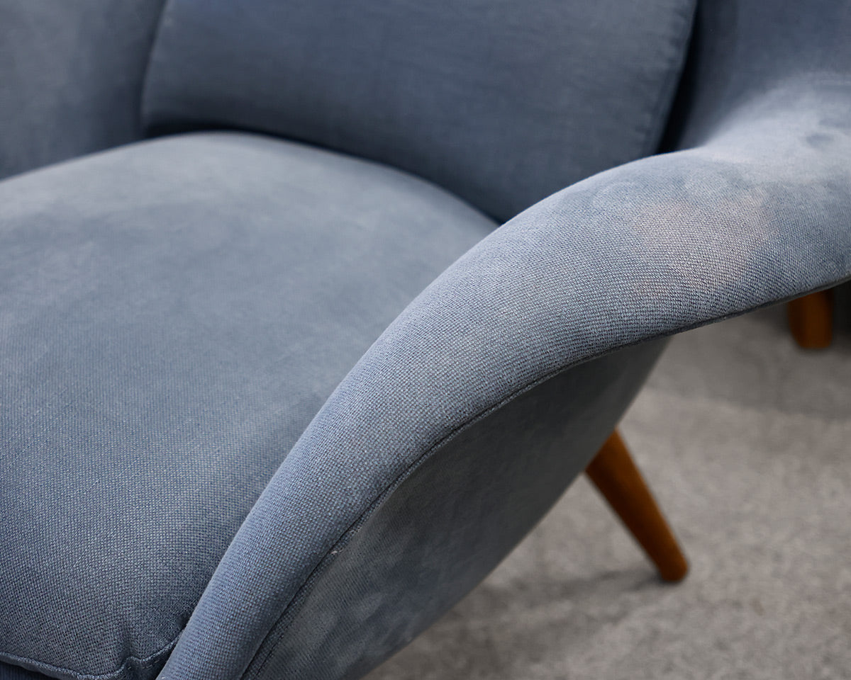 Design Within Reach 'Fredericia' Upholstered Chair and Ottoman