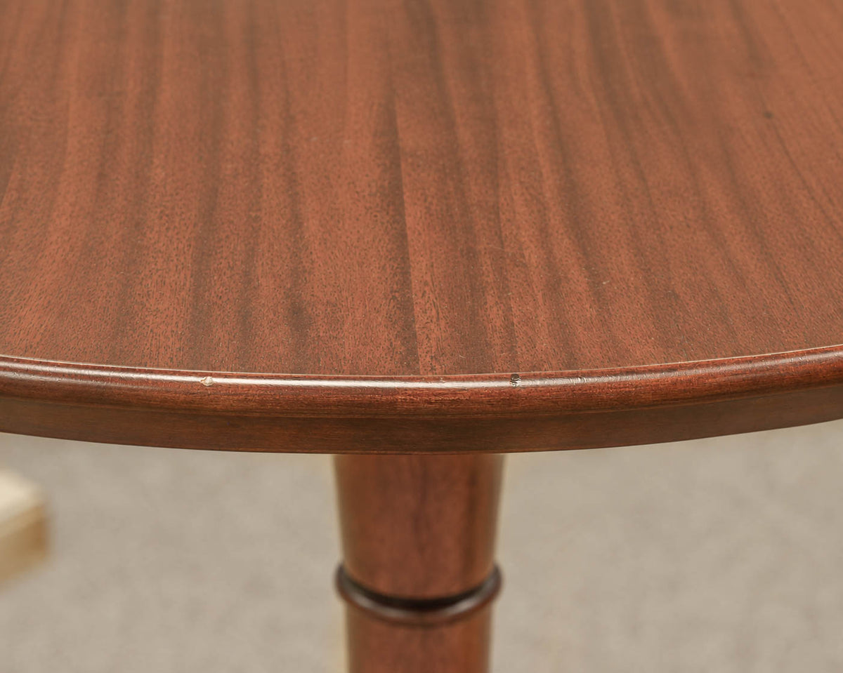 Solid Mahogany "Pie Crust" Accent Side Table