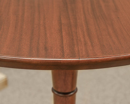 Solid Mahogany "Pie Crust" Accent Side Table