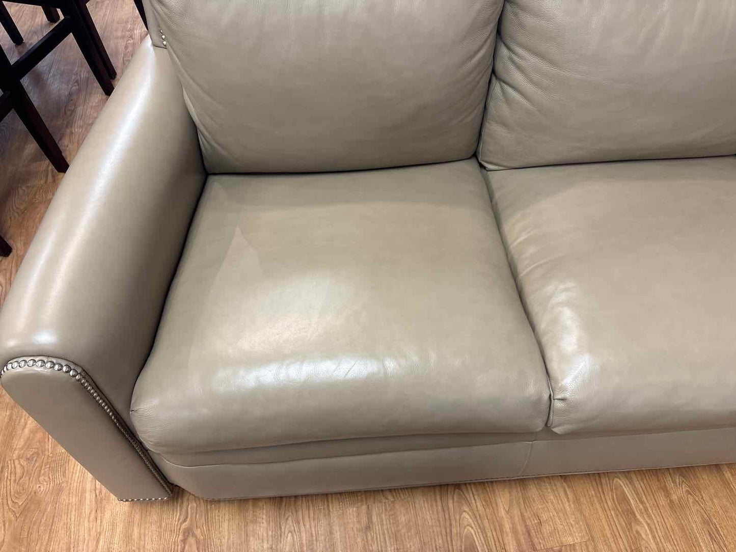 Hancock and Moore 3-Seat Leather Sofa in Putty