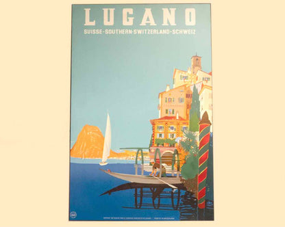 Southern Switzerland Travel Poster Print