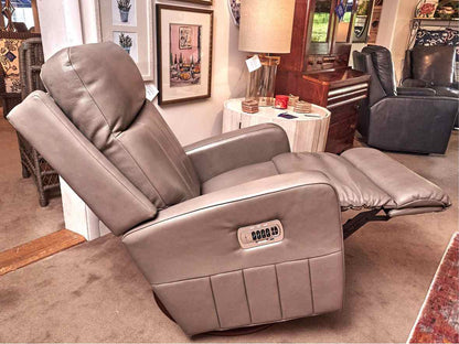 La-Z-Boy  'Finley' GrayTaupe Leather Power Rocker/Swivel Recliner