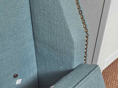 Heather Blue Tweed Upholsterd Full Beds