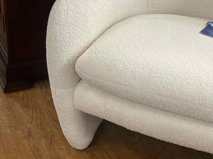 CB2 Boucle Barrel Chair