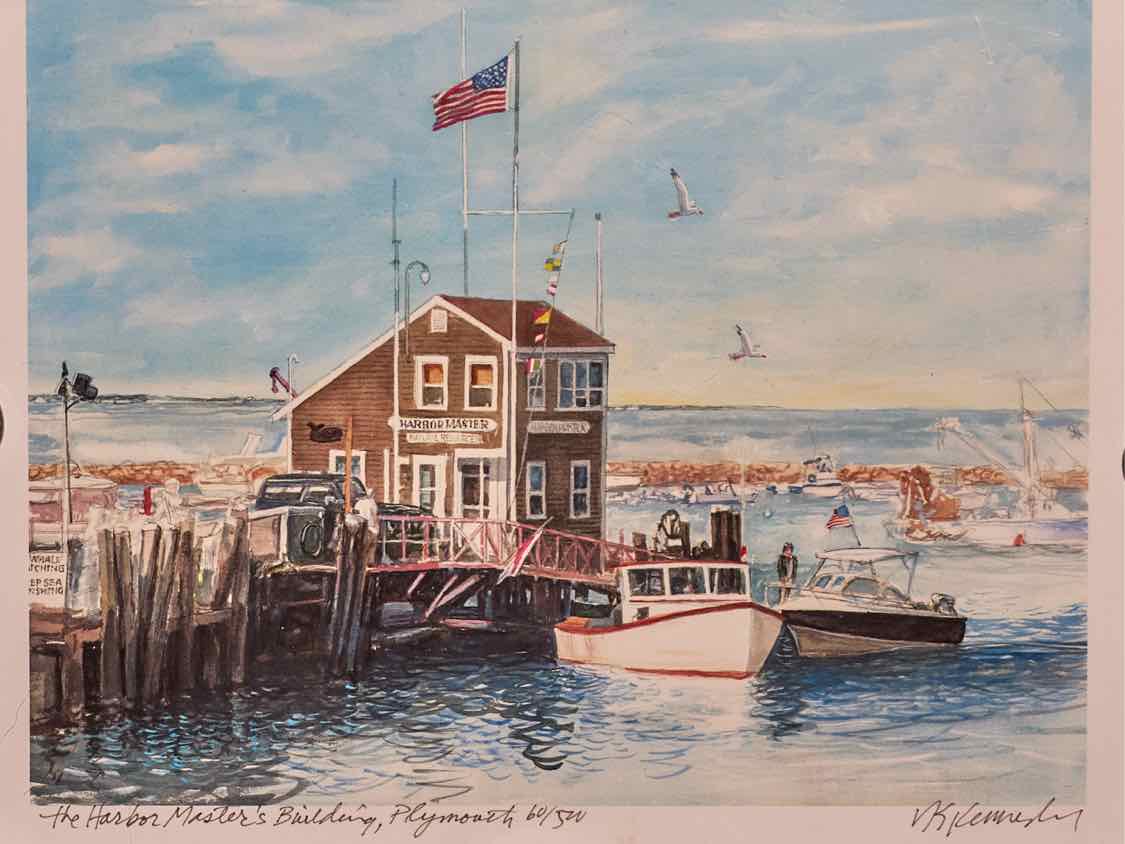 Watercolor Print on Artistic  Wooden Plaque