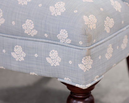 Pair of Blue Tufted Accent Chairs