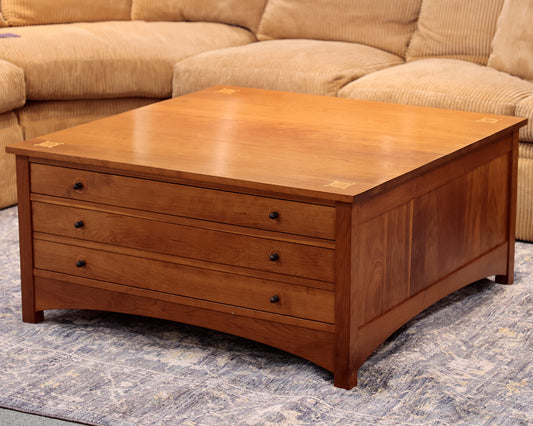 Stickley Harvey Ellis Collection Storage Cocktail Table