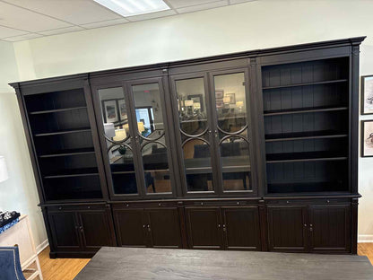Arhaus 'Athens' 4-Piece Display Cabinet in Tuxedo Black