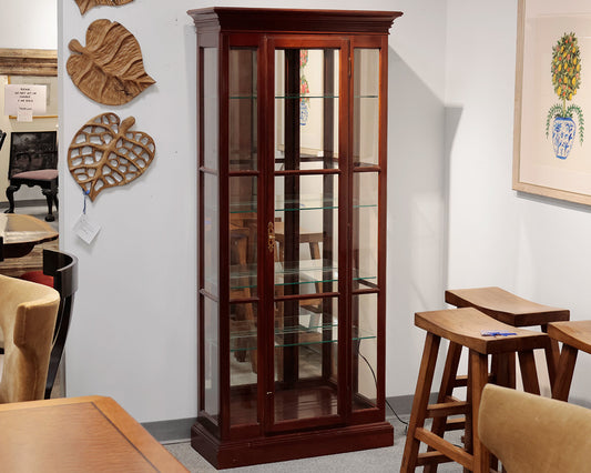 Ethan Allen Mahogany Curio Cabinet